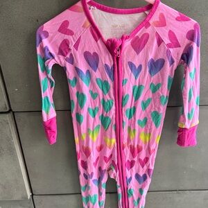 Little sleepies ombré hearts bamboo zippy 3/6 months. Sold out. Cute print.